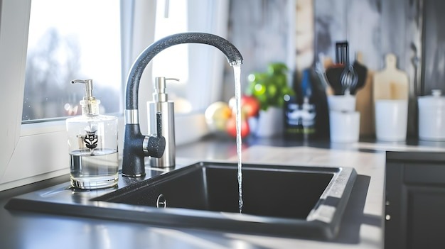 modern-kitchen-sink-with-electric-tap